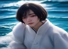 国产悬疑剧《深渊迷局》剧集封面，深海蓝色调，主角在迷雾中寻找真相